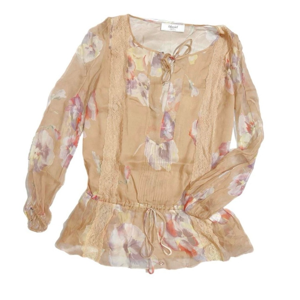 blugirl silk tunic top